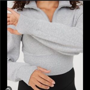 OFFLINE By Aerie Throw-Back
Corset Cropped Quarter Zip- NWT